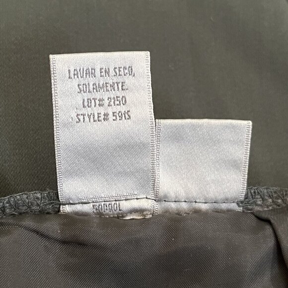 Vintage 80s Jacqueline Ferrar Knee Length Pencil Skirt Dark Forest Green 16 - Picture 3 of 4